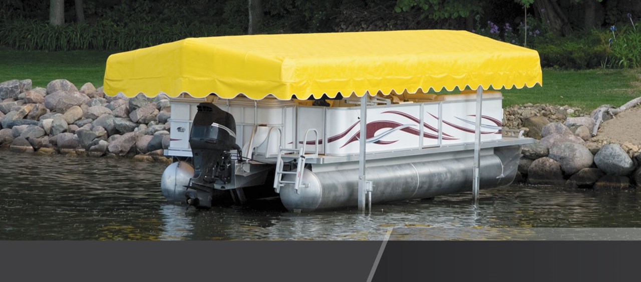 Free standing canopy frame with yellow cover Free standing canopy frame with yellow cover